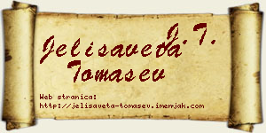 Jelisaveta Tomašev vizit kartica